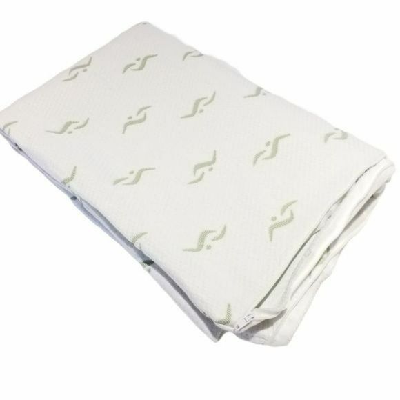Bamboo Waterproof And Cooling Twin Mattress Protector And Pillow Cover Protector - Picture 3 of 9